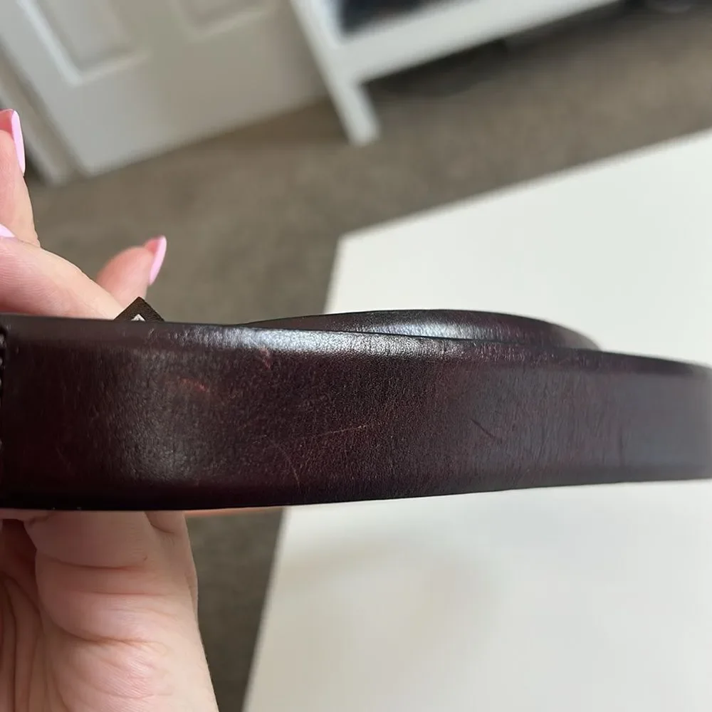 Trafalgar Broderick Genuine Leather Belt Brown Size 40